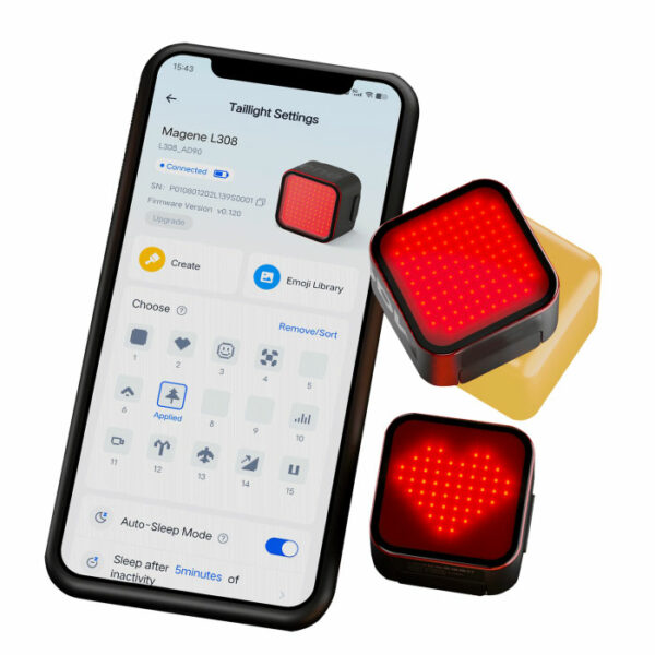 Magene L308 Luce Posteriore Intelligente a Espressione - immagine 2