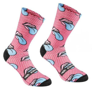 Gist Calzini Print Rolling Stones Rosa
